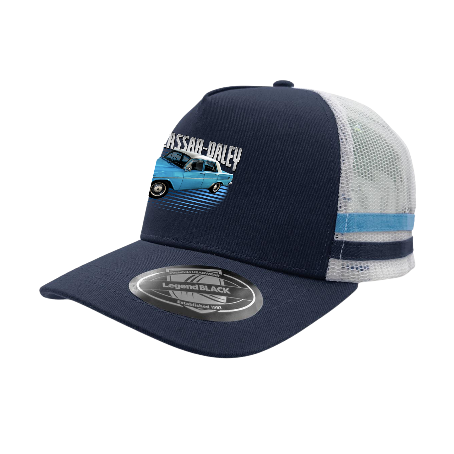 Daphne Striped Trucker cap