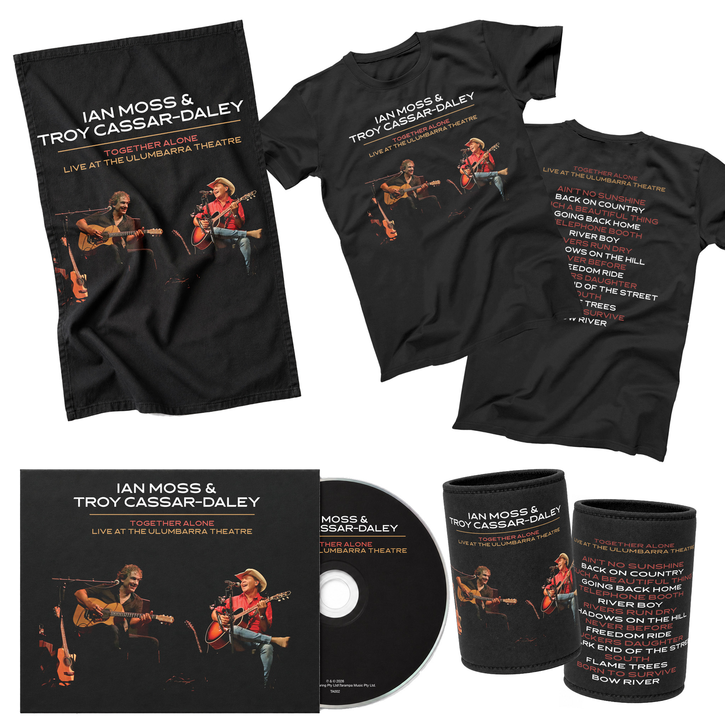 Together Alone | Cd + Tea Towel + Stubby Holder + T Shirt | PRE ORDER