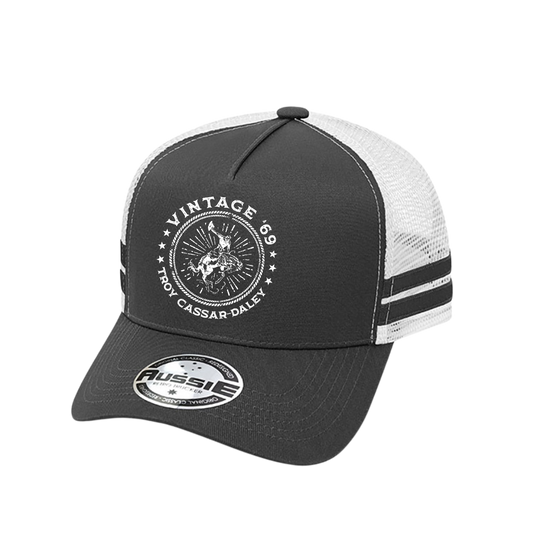 Vintage 69 Striped Trucker cap